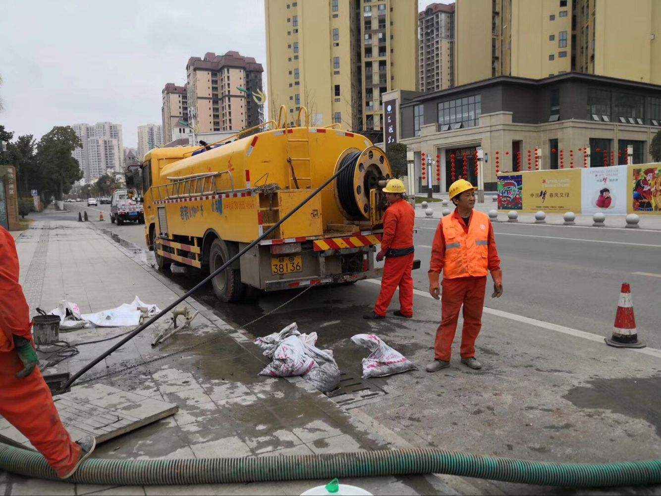 新干排污管道清淤-管道清洗